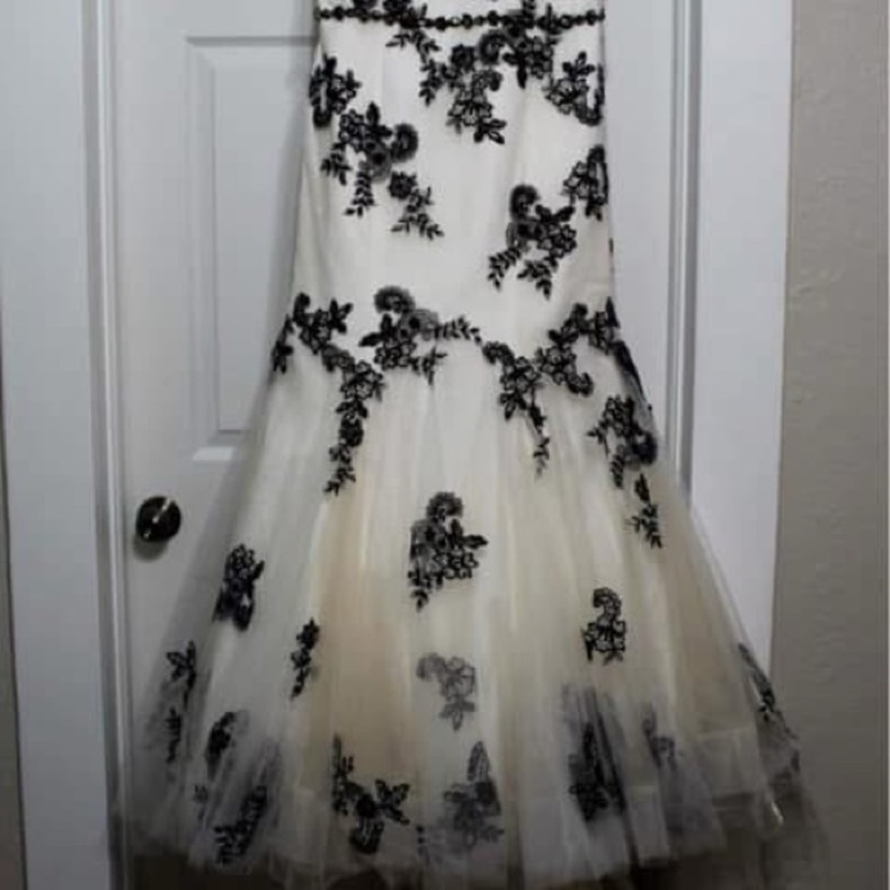 Maggie Sottero Black and White Wedding Dress
